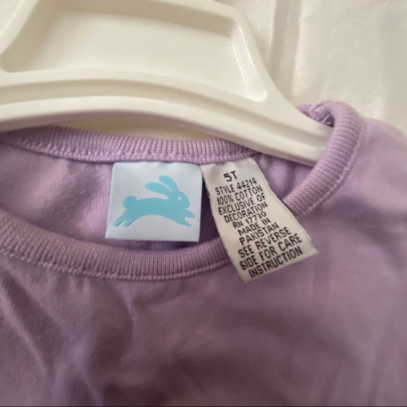 Happy Go Lucy, Light Purple Easter T-shirt Size 5T - Picture 3 of 4
